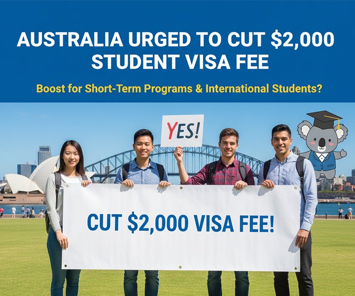 Australia Urged to Cut $2,000 Student Visa Fee: What It Means for Short-Term Programs and International Students