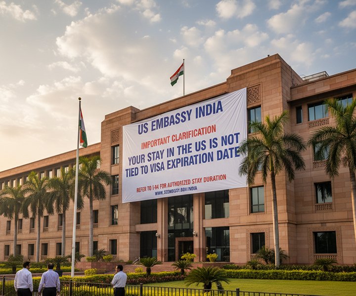 US Embassy in India Issues Clarification: Your Stay in the US Is Not Tied to Visa Expiration Date