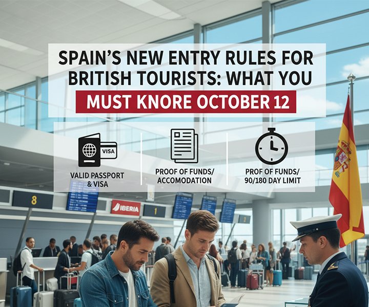 Spain’s New Entry Rules for British Tourists: What You Must Know Before October 12