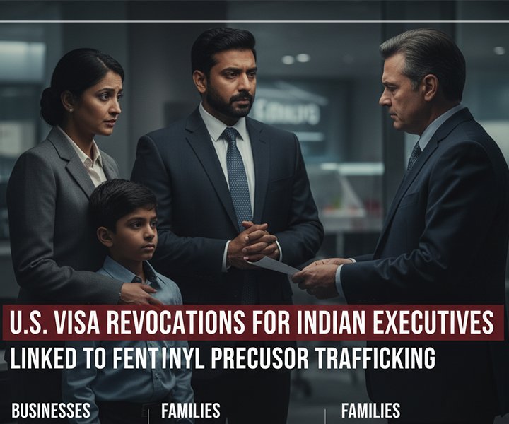 U.S. Visa Revocations for Indian Executives Linked to Fentanyl Precursor Trafficking: What It Means for Businesses and Families