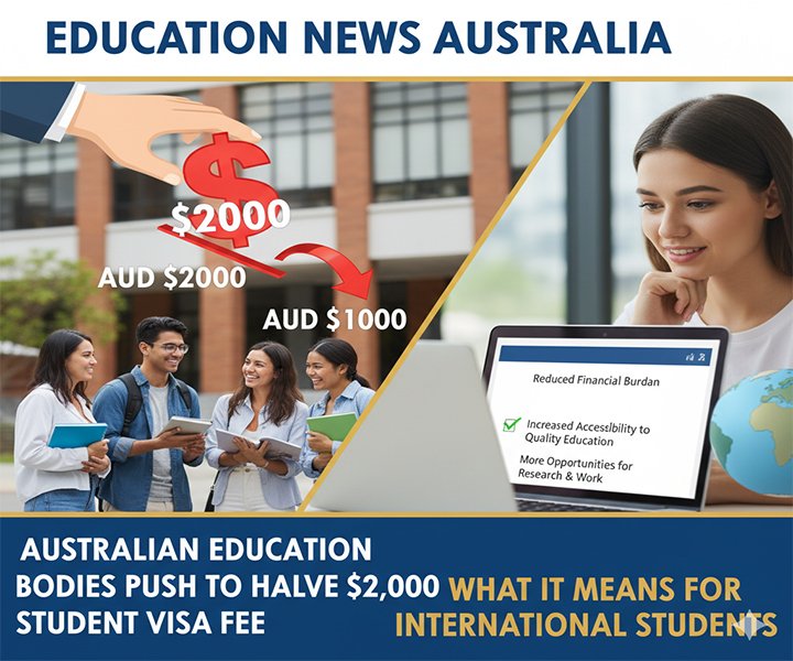 Australian Education Bodies Push to Halve $2,000 Student Visa Fee: What It Means for International Students