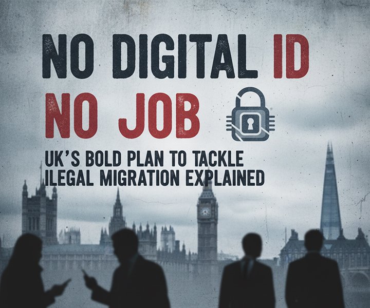 “No Digital ID, No Job”: UK’s Bold Plan to Tackle Illegal Migration Explained