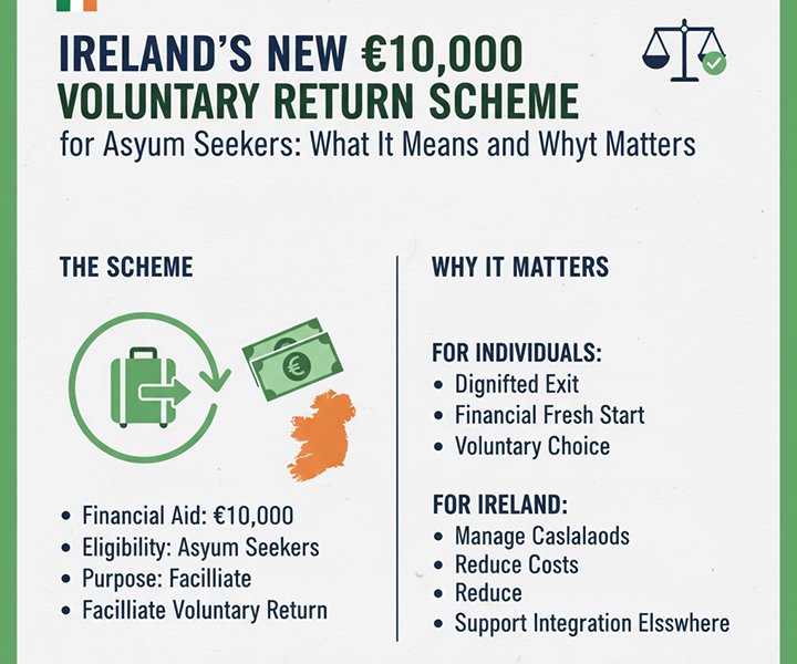 Ireland’s New €10,000 Voluntary Return Scheme for Asylum Seekers: What It Means and Why It Matters