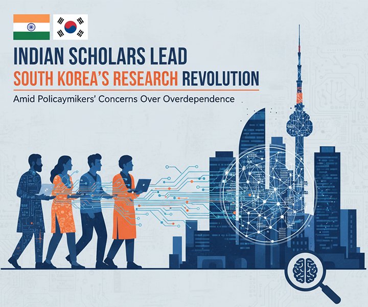 Indian Scholars Lead South Korea’s Research Revolution Amid Policymakers’ Concerns Over Overdependence