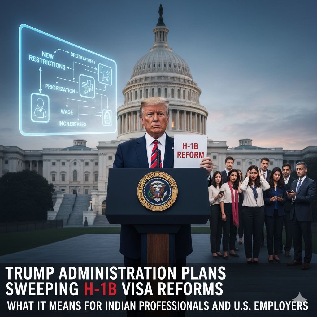 Trump Administration Plans Sweeping H-1B Visa Reforms: What It Means for Indian Professionals and U.S. Employers