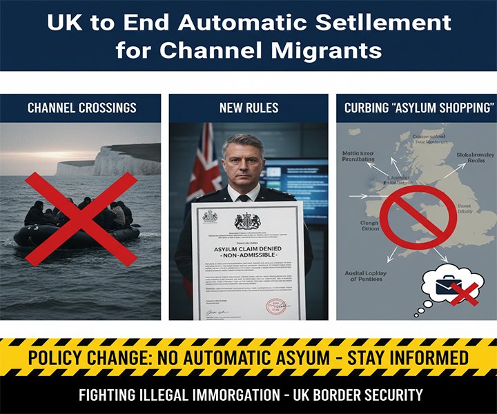 UK to End Automatic Settlement for Channel Migrants: New Rules Aim to Curb ‘Asylum Shopping’