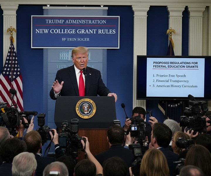 Trump Administration Pushes New Rules for US Colleges Seeking Federal Grants