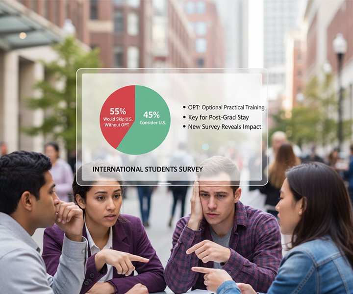 Over Half of International Students Would Skip the U.S. Without OPT, New Survey Reveals