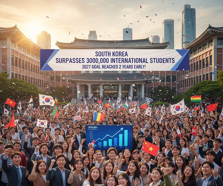 South Korea Surpasses 300,000 International Students — Reaching Its 2027 Goal Two Years Early