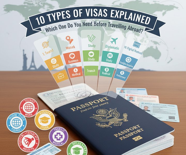 10 Types of Visas Explained: Which One Do You Need Before Travelling Abroad?